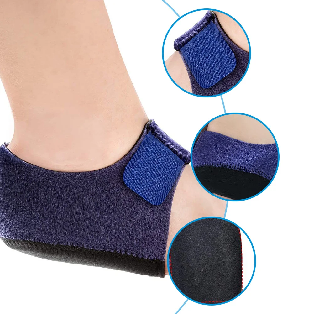 

1 Pair Sleeve Protectors Breathable Adjustable Support For Heel Pain Relief Swelling Comfort Fit Heel Pads Cushion