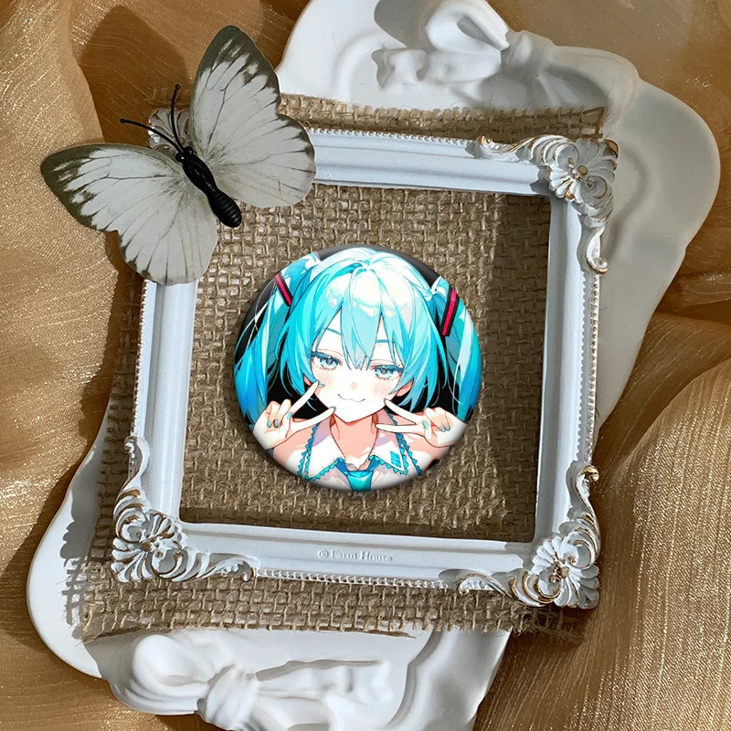 الموسيقى المغني المينا دبابيس لطيف الكرتون فتاة ميكو شارة تأثيري أنيمي دبابيس للملابس ظهره اكسسوارات مجوهرات هدايا