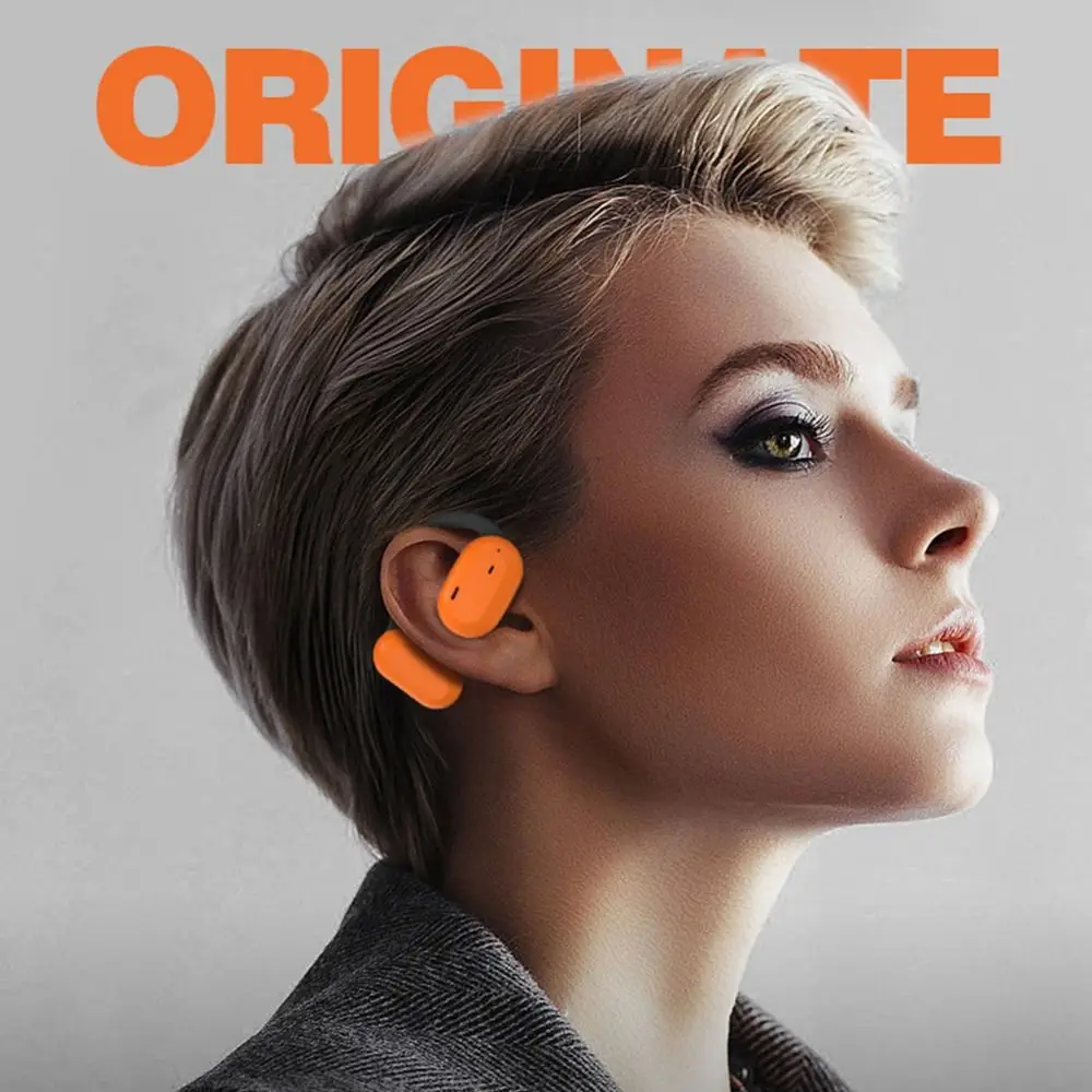 Bluetooth Bone Conduction Headphones with MIC Noise Reduction Ear Headset Not In The Ear Open Ear Wireless Earphone