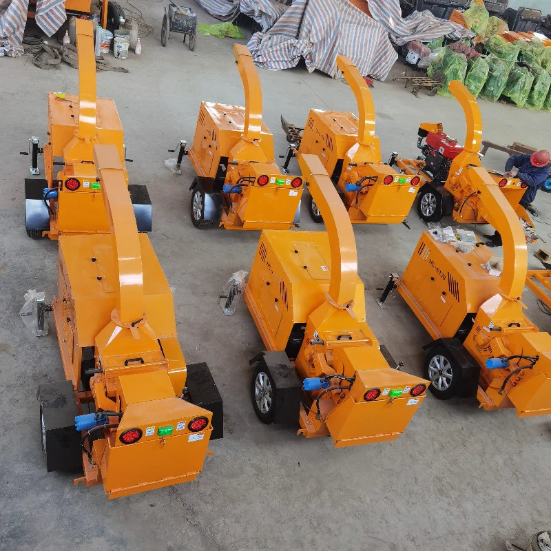 

Mobile Wood Crusher Forestry Wood Chipper Machine Automatic Feeding 10-Inch Log Handling Diesel Engine Industrial Use