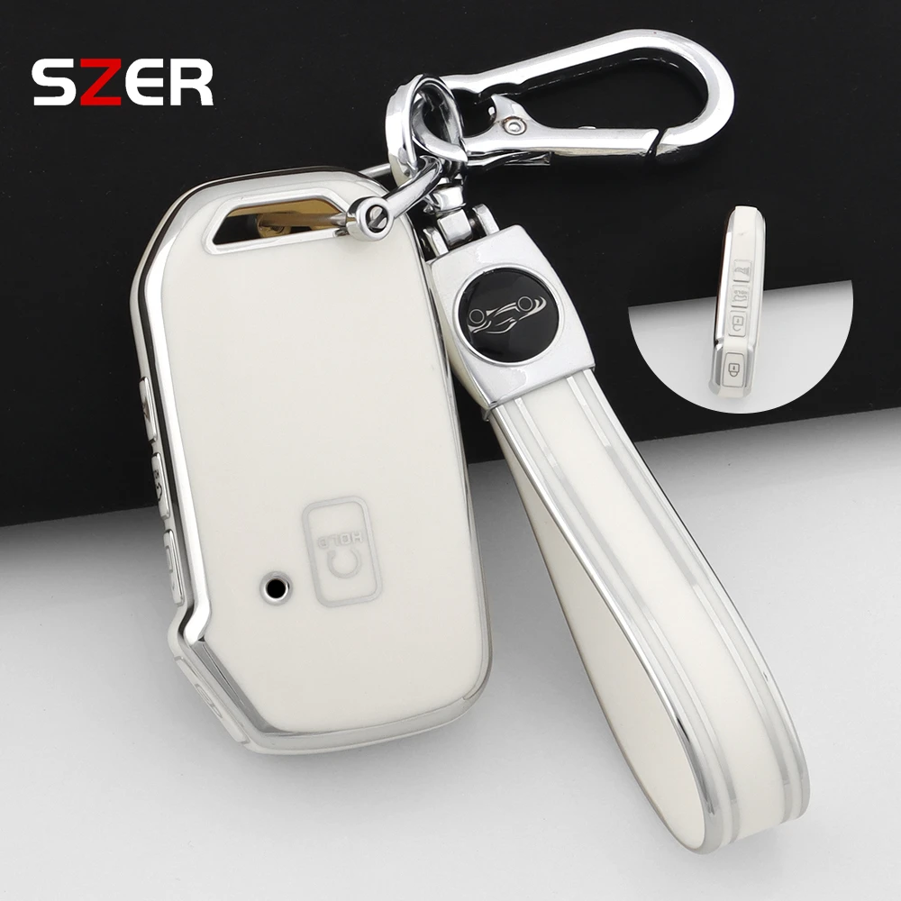 

Чехол для автомобильного ключа в стиле ТПУ, чехол для Kia Ceed Cerato Forte NIRO Seltos Sorento Soul Sportage Telluride K5, брелок без ключа