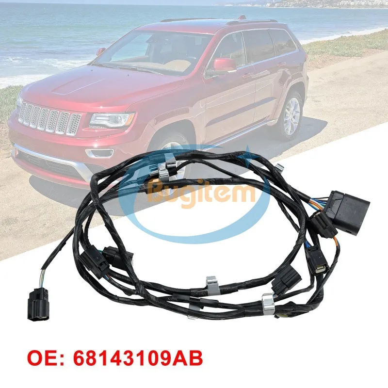 

1 шт. Передний жгут проводов 68143109AB для Jeep Grand Cherokee 2014-2015, замена кабеля фары переднего бампера