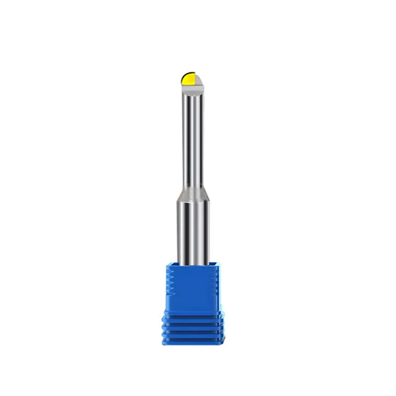 Imagem -03 - Mcd Diamante Cnc Fresa Carboneto Tungsteel Bola Nariz Final Moinho R0.5 R0.75 r1 R1.5 r2 r3 r4