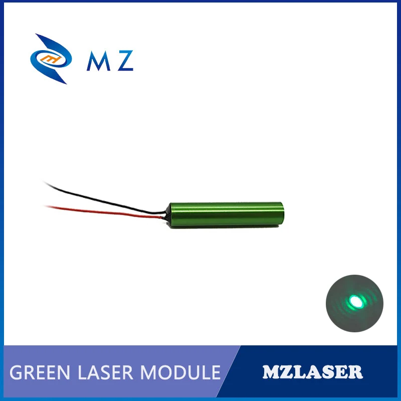 520nm Green Dot Laser Module High Quality 5mw 10mw D10mm Glass Lens Aluminum Shell Anodized Color APC Drive