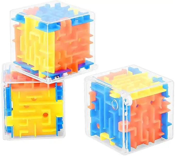 Jouet éducatif labyrinthe 3D, Mini Cube magique, Puzzle, stimulateur du cerveau, défi pour enfants, jeux éducatifs précoces, soulage le Stress