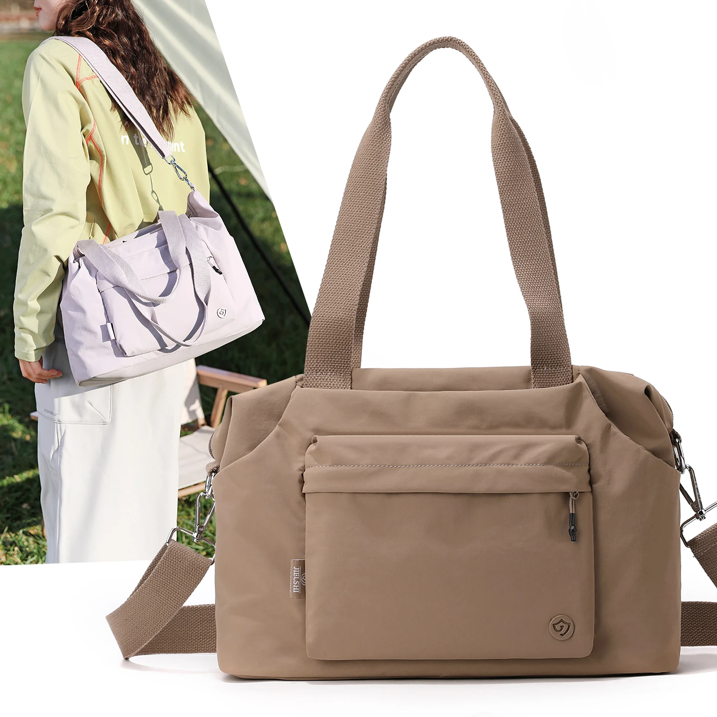 

Большая вместительная сумка-тоут, модная легкая сумка из бычьей ткани, парусиновая сумка через плечо для путешествий на открытом воздухе для женщин