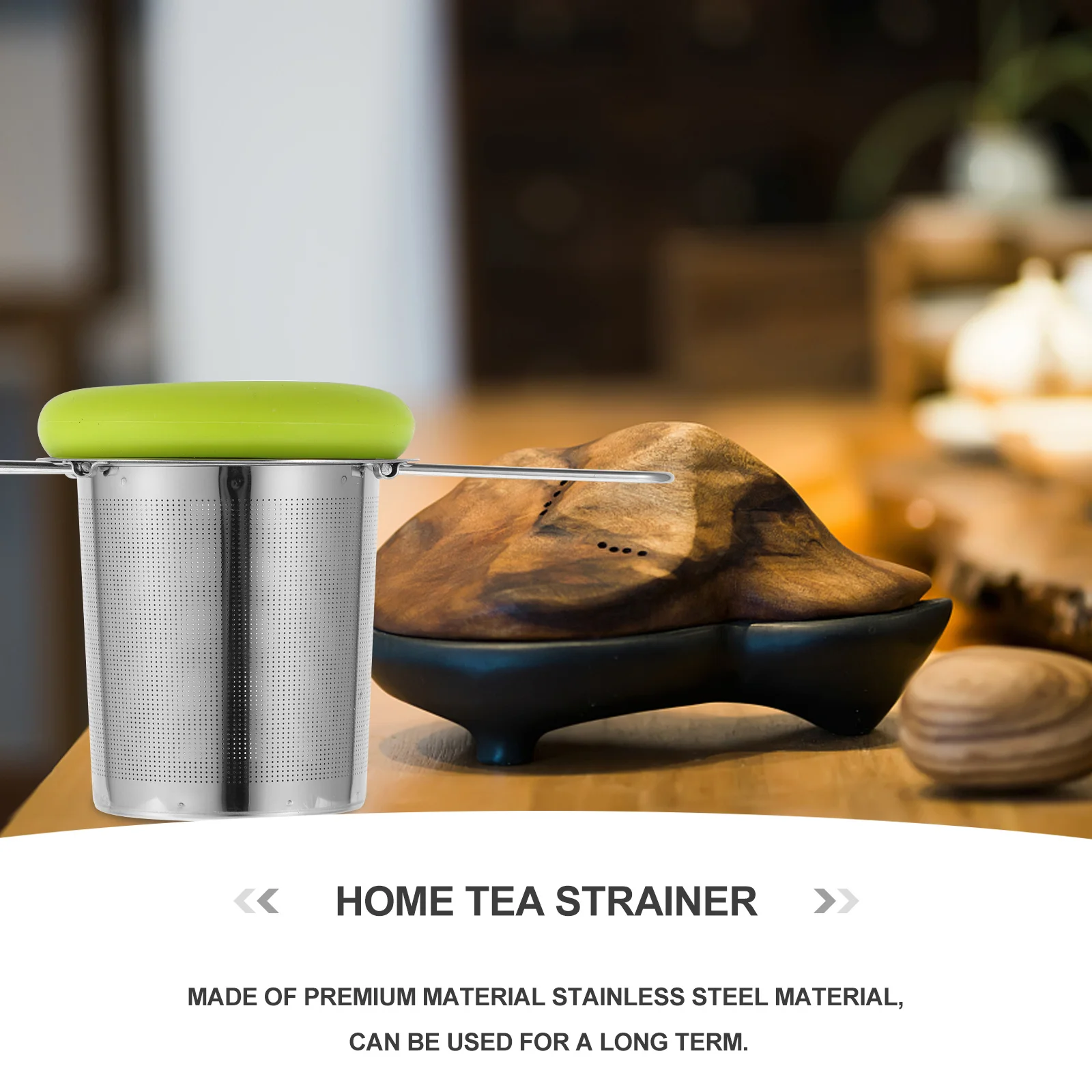 

1pc 304 Stainless Steel Infuser Foldable Handle Portable Tea Filter For Home Tea Strainer Mesh Spice Strainer Kitchen Bar Tool