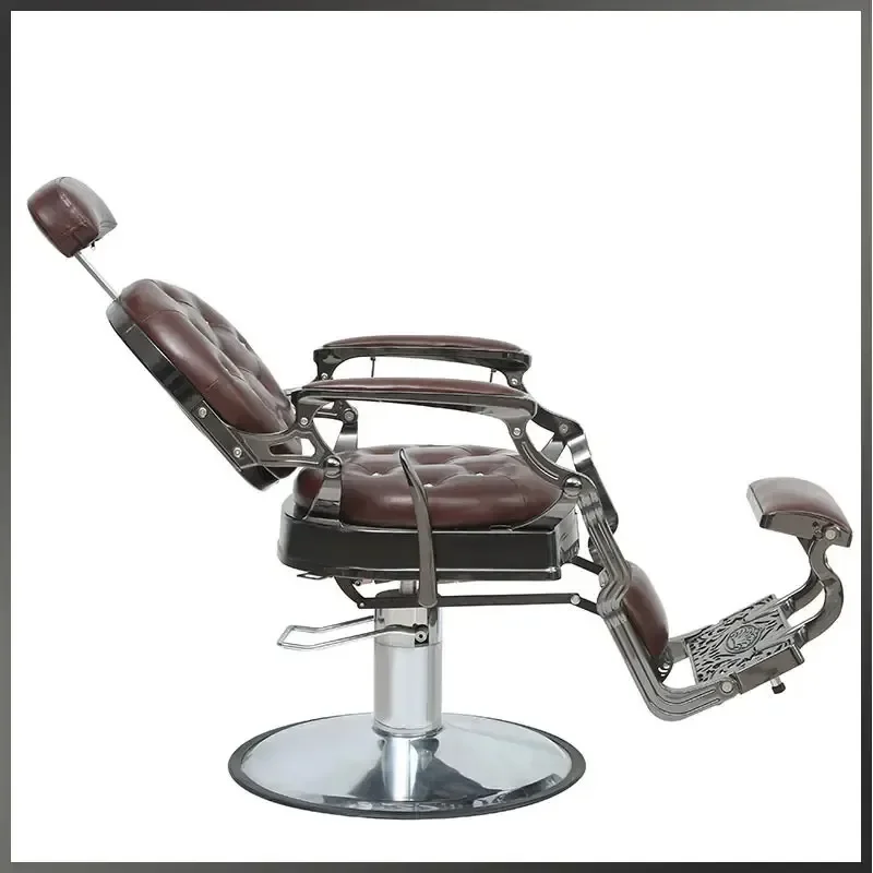 Professional vintage reclining hair cut hairdressing salon barber chair for men hair stylist