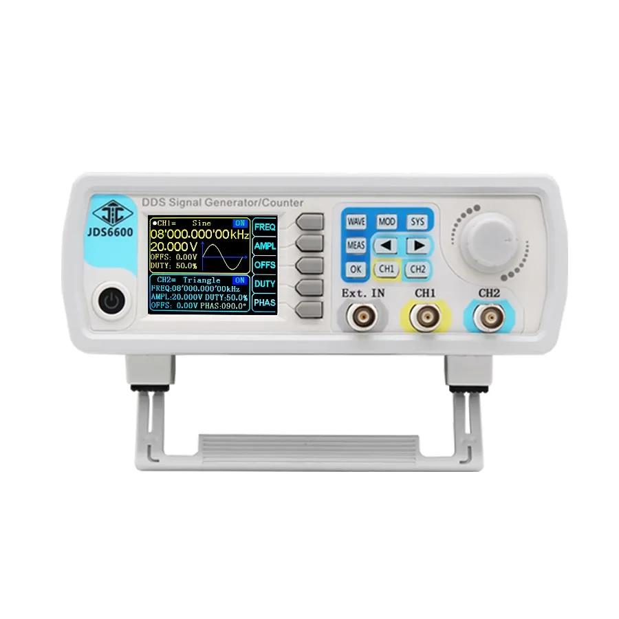 Função Signal Generator, Fonte Dual 2-Channel, Medidor de Freqüência, arbitrária Waveform Pulso, 15 30 40 50 60MHz DDS, JDS6600