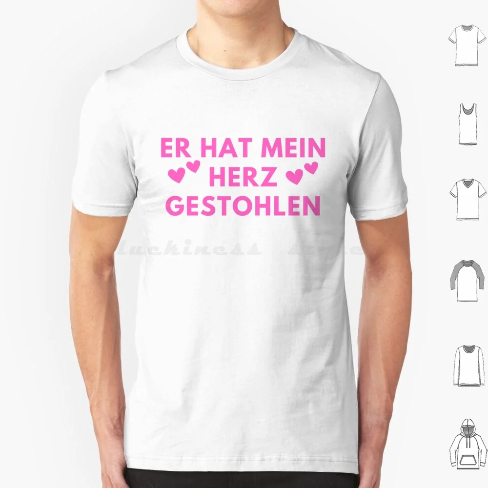 Er Hat Mein Herz Gestohlen T Shirt 6xl Cotton Cool Tee Herz Mein Herz Stehlen Herzdieb