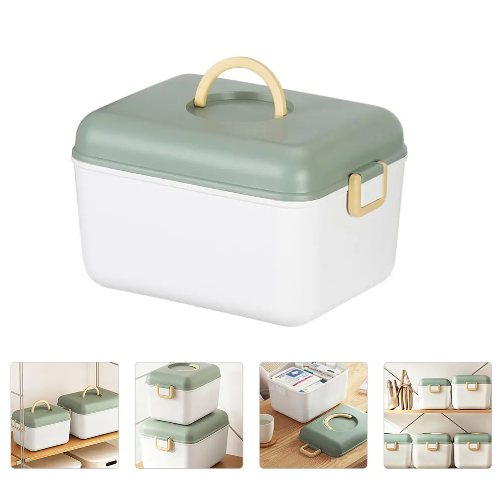 

1Pc Portable Medical Organizer Box with Handle Pp First Aid Case for Home Office Trip Jewelry Screws Accessories Storage