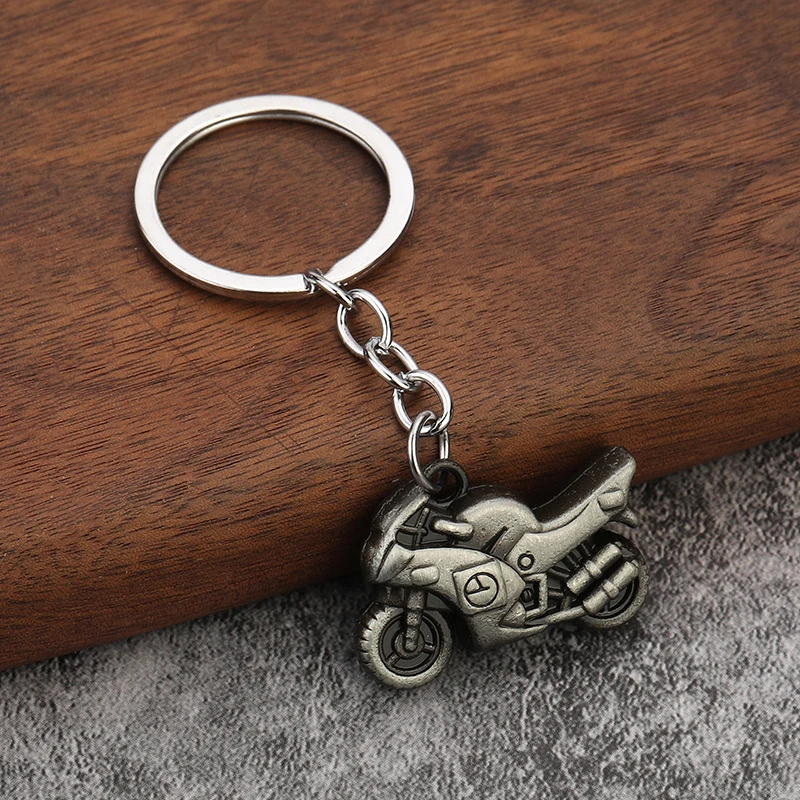 Motorcycle Pendant Key Chain Portable Zinc Alloy 3d Craft Keychain Car Interior Accessories Car Key Holder Durable Keychain