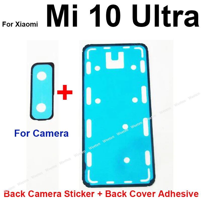 Rear Camera Sticker Back Cover Adhesive Back Housing Battery Cover Glue Tape For Xiaomi Mi 10 Pro Lite Ultra 10T Lite 10S 10T 5G