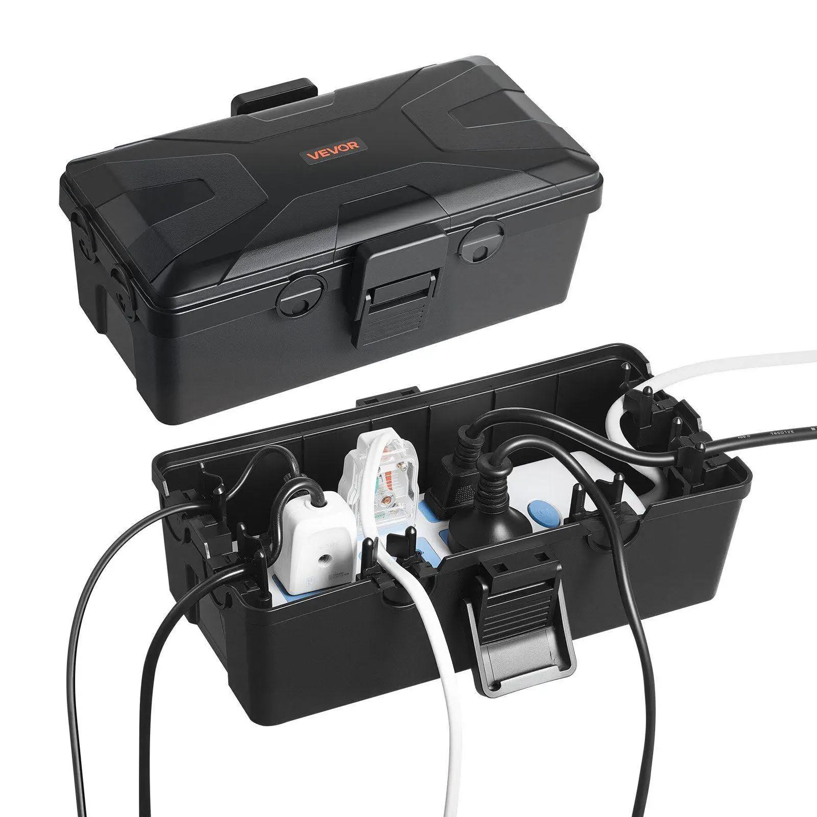 

Прочная защищенная от атмосферных воздействий электрическая коробка IP54,4x4,3x2,8 дюйма, наружная крышка с 6 кабельными портами для надежной защиты удлинителя