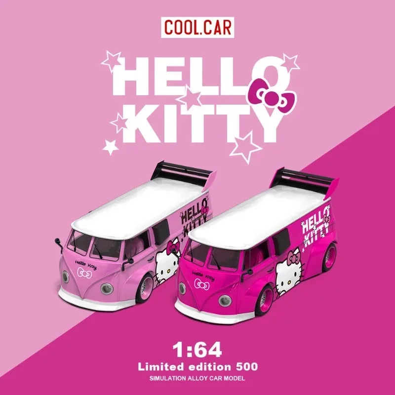 CC 1:64 VW T1 Cast Iron Alloy Static Car Model, Boys' Holiday Gift Toy, Adult Collection Decoration Piece.