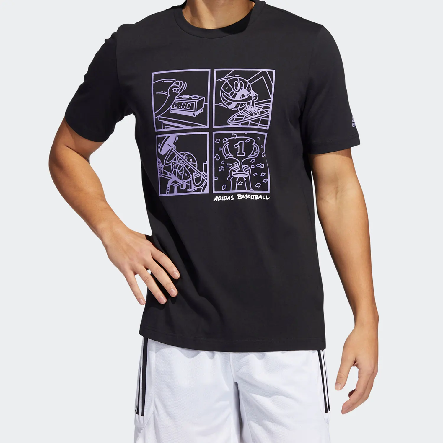 

Официальная мужская баскетбольная футболка Adidas New Season с коротким рукавом HF8164