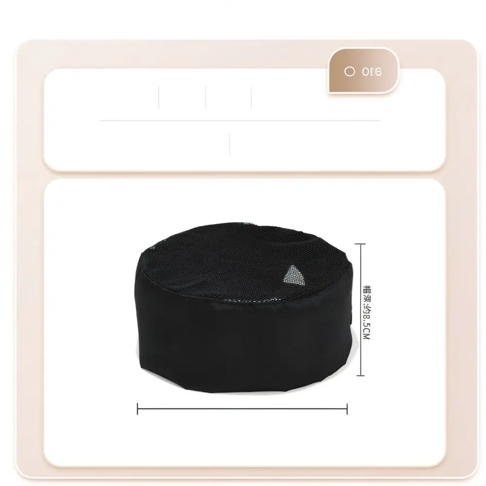 Professional Cooking Hat Chef Cap For Catering Hotel Kitchen Staff Breathable Unisex Flat Top Adjustable Food Service Headgear