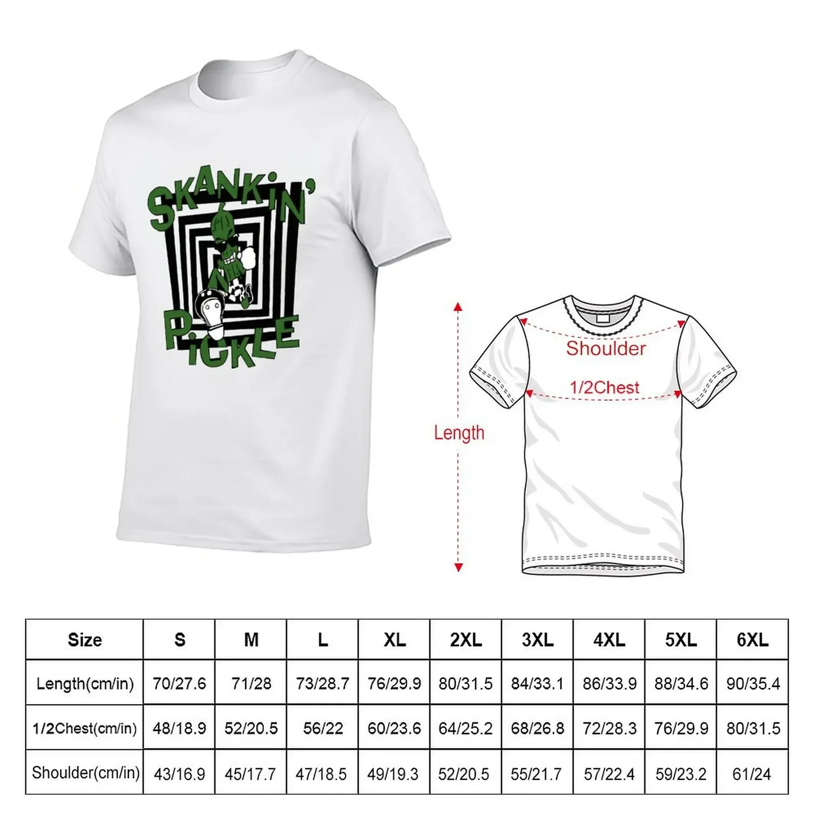 Skankin' Pickle Dance T-Shirt oversizeds cotton graphic tees boys animal print oversized t shirt men