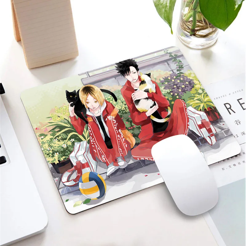 Haikyuu Small Mouse Pad Notebook Keyboard Pad Kawaii Mat Computer Desks MousePad Gamer Rugs Anime Cute Gaming Office Accessories