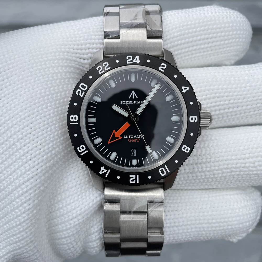 STEELFLIER SF793 NIEUW Automatisch Mechanisch Luxe Horloge NH34 Beweging Synthetische Saffier 20Bar Waterdicht Heren Lichtgevend Horloge