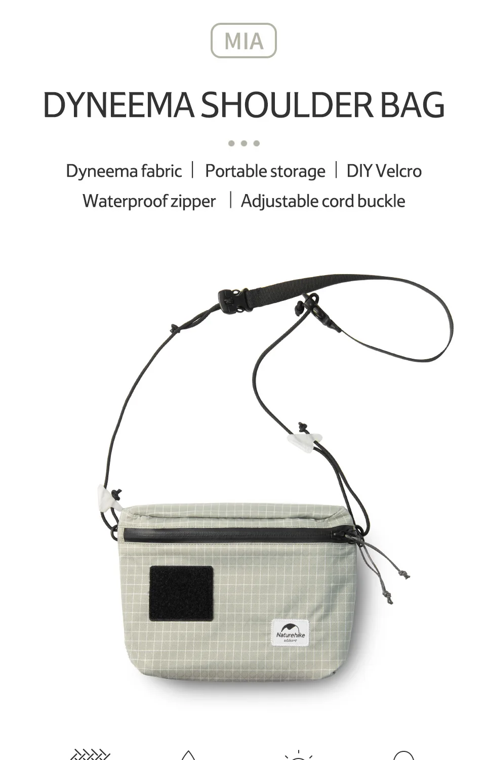 Nature hike Camping Schulranzen ultraleichte 3l faltbare Sporttasche Herren Mini tragbare Cross body Wandern Outdoor Radfahren Reisetasche – Detail 2