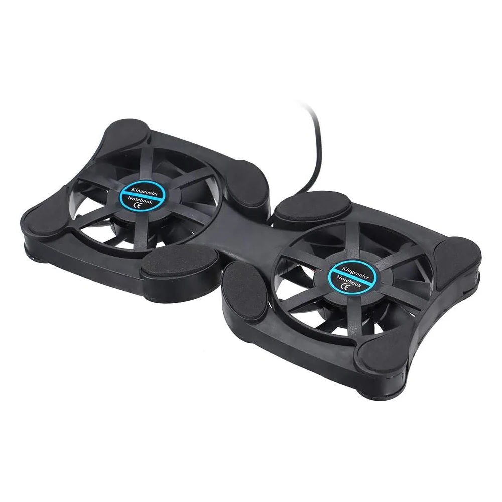 Foldable Cooling Pad Laptop Cooler with Double Fans Laptop Stand USB Powered for 7-15 inch Notebook PC LCD Display Cooler Holder