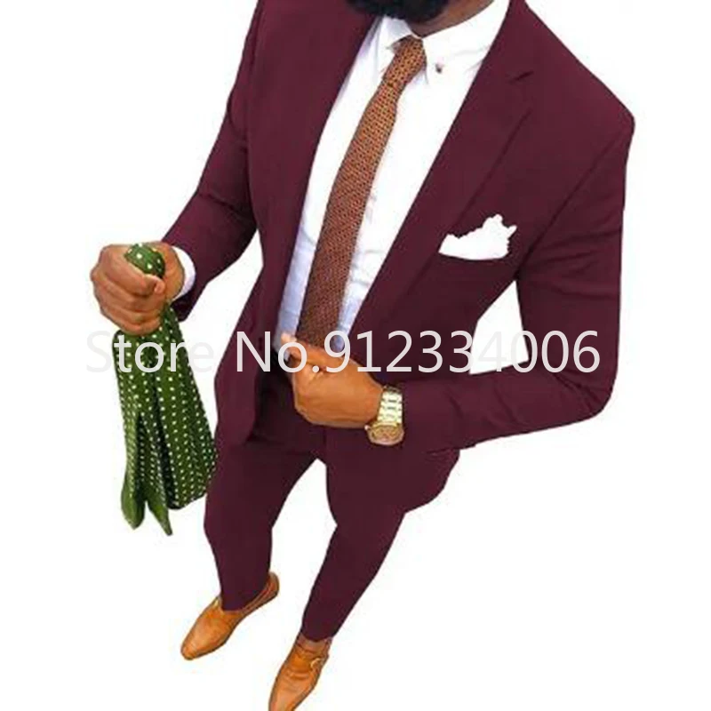 

Smoking 2 Piece Men Suits Terno Masculino Prom Blazer Suits Groom Wedding Tuxedo Classic Party Wear Disfraz De Hombre Male Suit