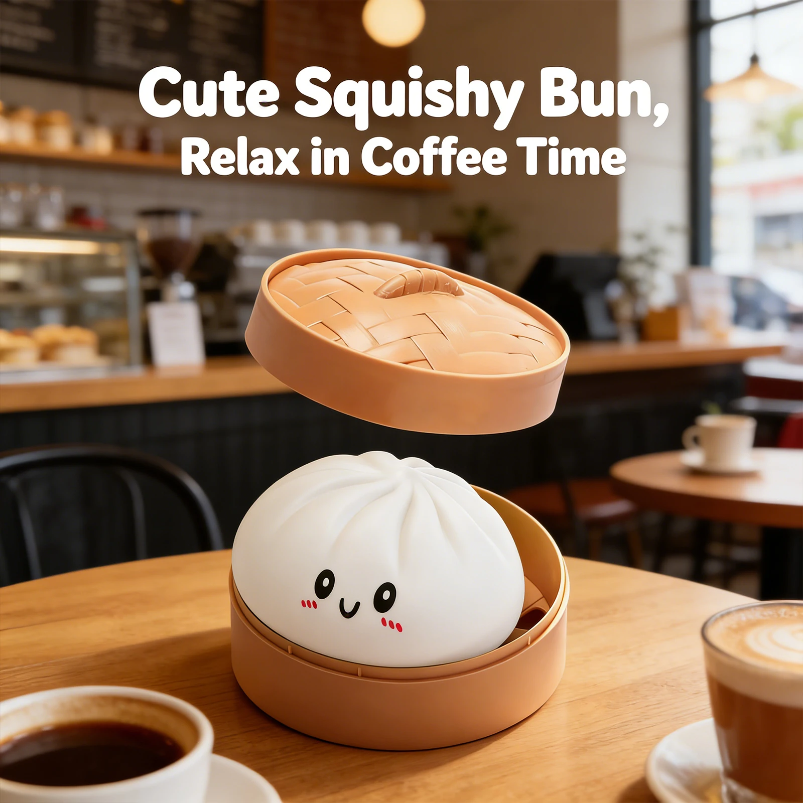 Colorful Simulated Dumpling Squishy Relaxing Relieve Anxiety Antistress Enhance Happiness Reusable Rebound Squeeze Reliever Toy