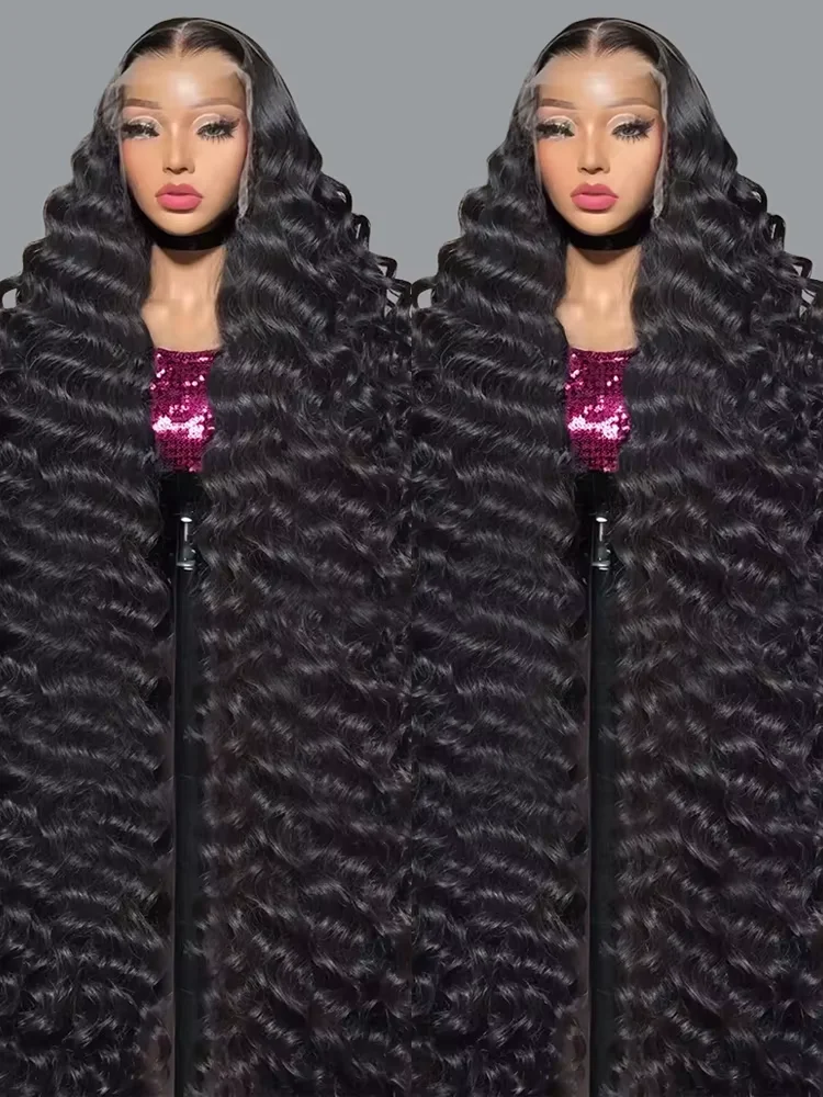 IRoshion 200 Density Loose Wave HD 13x6 Lace Frontal Hair Human Wig 13x4 Curly Loose Deep Wave Lace Front Wigs 30 40 Inch