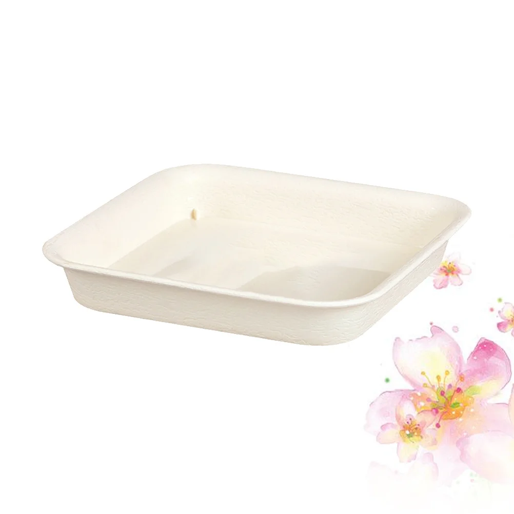 

2pcs Plastic Flower Pot Tray Thicken Leakproof Square Potted Plate For Garden Indoor Balcony Heavy Bearing Lightweight Plant