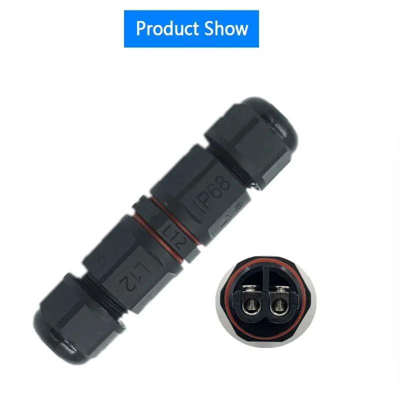 IP68 Mini Outdoor Waterproof Cable Connector for Underground Wiring 2Pin Durable Electrical Terminal Adapter Wire Connector