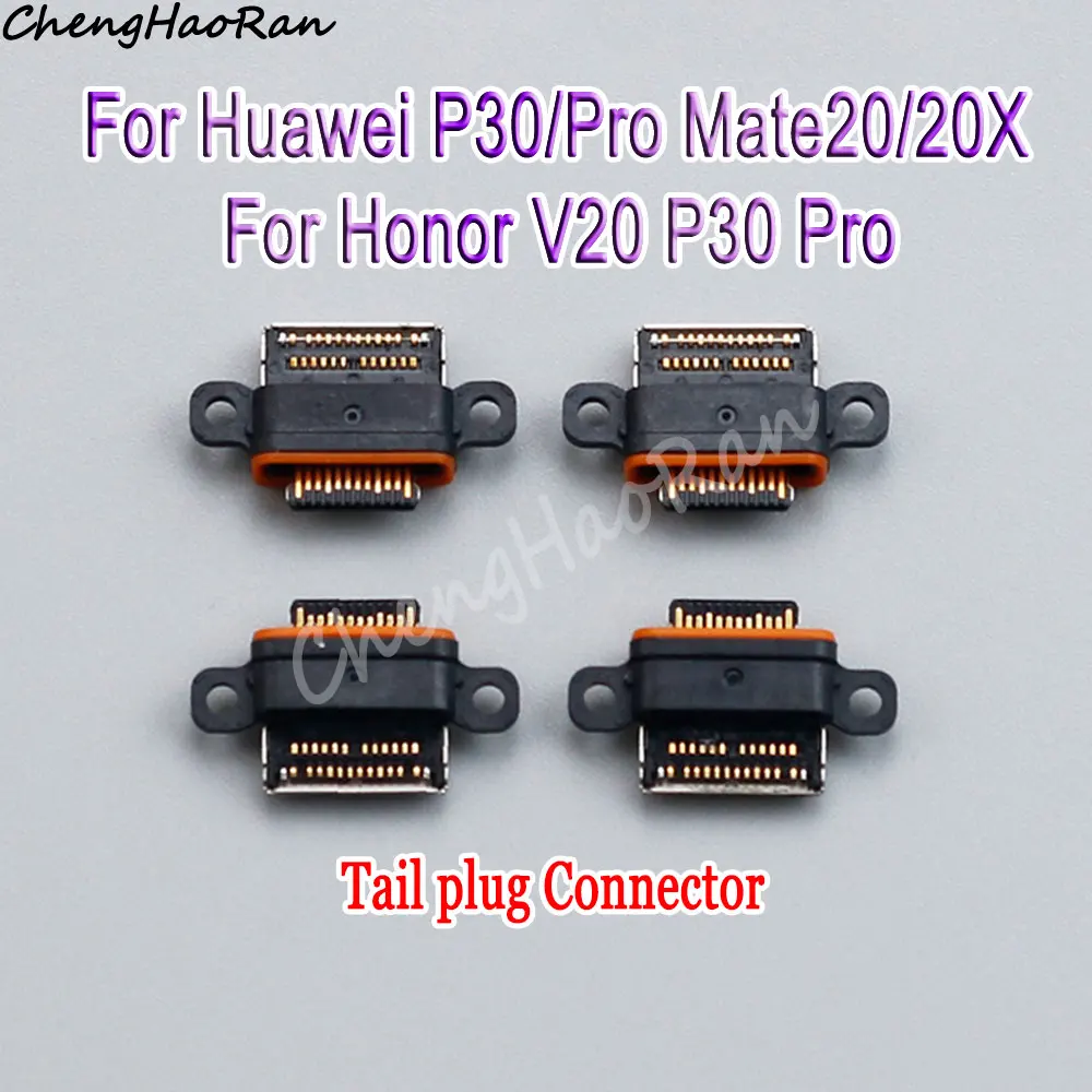 1/2/5 Pcs USB Charging Interface For Huawei P30/Pro Mate20 /20X Tail Plug Honor V20 P30 Pro Mobile Phone Charging Port Connector