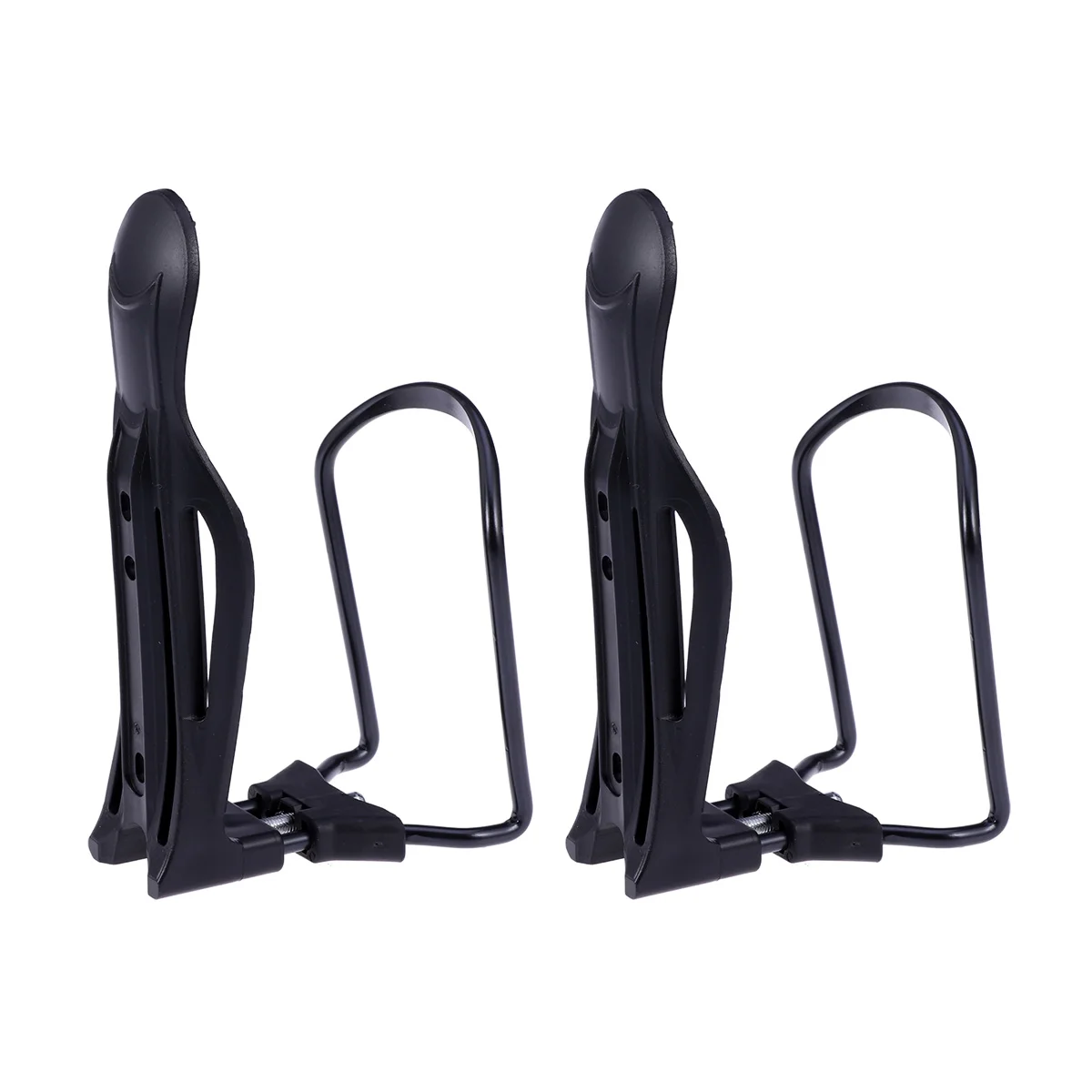 

2 Pcs Bike Water Bottle Cages Lightweight Aluminum Adjustable for Mountain Road Folding Bikes Handlebar Seatpost-Compatible Cup