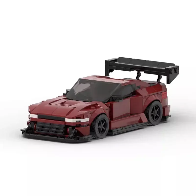 MOC Speed  1996 Nissaned 240SX Silvia Champions Cars TechnicedBuilding Blocks Speed Vehicle Brick Toys For Kid Adult Gift