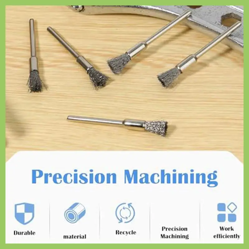 

Clean End Brush Pen Wire End Rust Paint Removal Drill Bit Polishing Rotary Tool Accessories