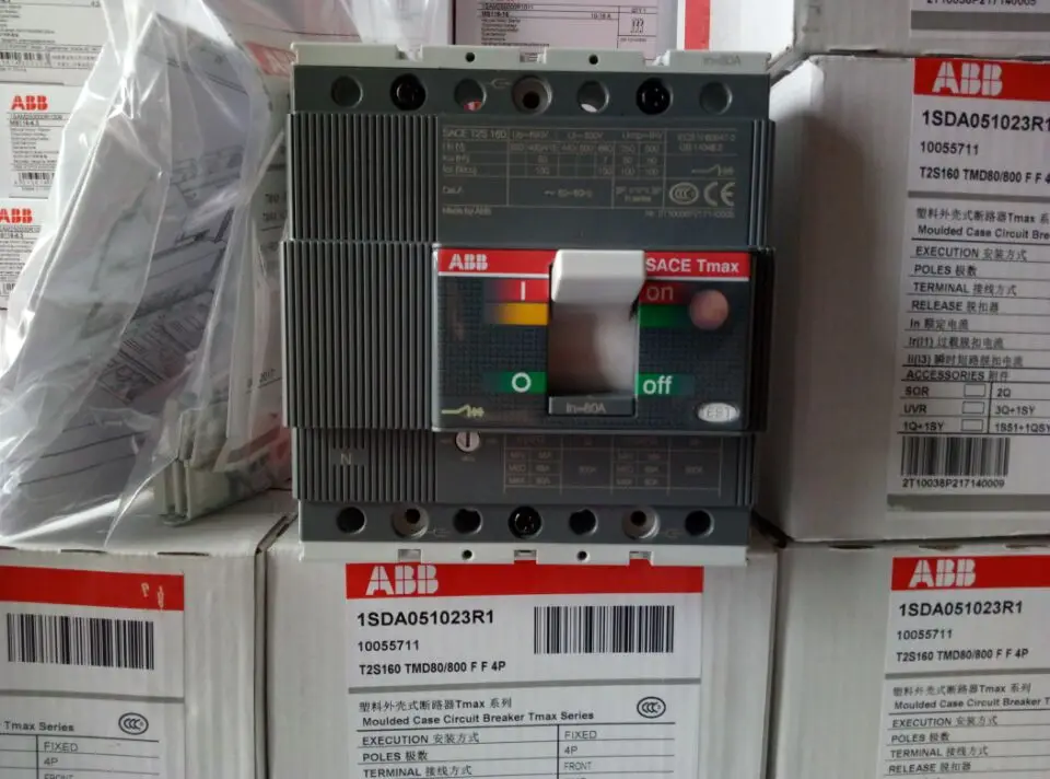 ABB Molded Case Circuit Breaker T2S160 *** 80/800 FF 3P/4P