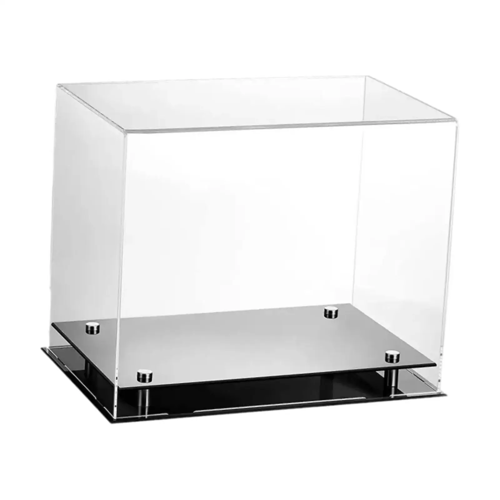 Acrylic Boxing Glove Display Case Fathers Day Gifts with Base Riser Stand Souvenir Storage Box Clear Storage Box for Living Room