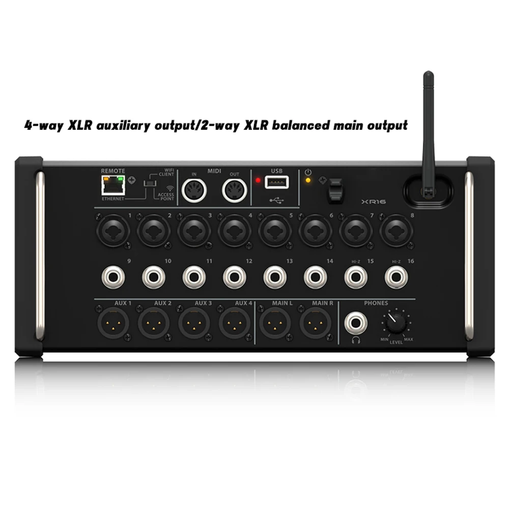 Paulkitson Mixer XR16 Digital Mixing Console 16-Channel Sound Mixer Audio Console Mixer Sound System