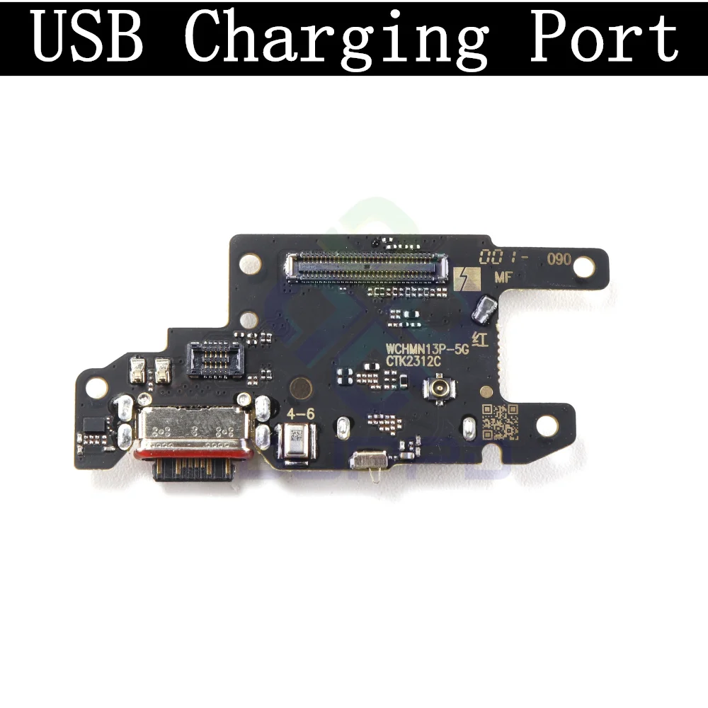 SIM Card Tray Charging Port Board Power Volume Motherboard Flex Cable For Xiaomi Mi Poco X6 Loud Speaker Ringer Buzzer Repair