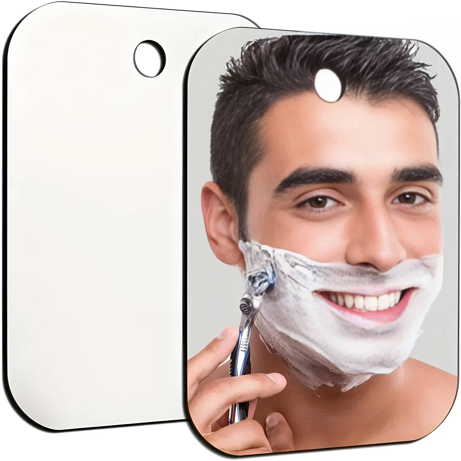 Acrylic Mirror With Wall Suction Shower Mirror For Man Shaving Women Makeup Portable Travel Bathroom Accessories