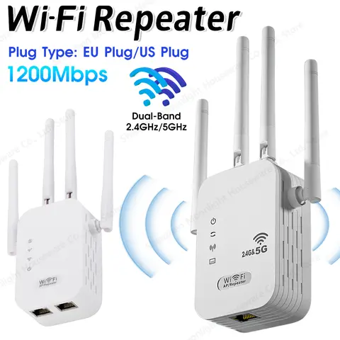 Dwuzakresowy wzmacniacz sygnału WiFi 2.4G 5G Wzmacniacz sygnału WiFi 802.11bgn Gigabitowy router z WPS EU/US Plug Type WiFi Amplifier