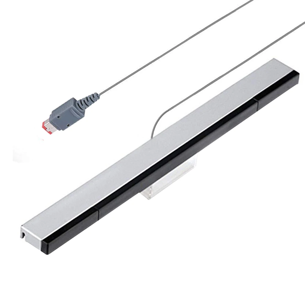 ل وي لعبة فيديو الاستشعار بار السلكية استقبال الأشعة تحت الحمراء IR إشارة راي USB التوصيل استبدال شريط الاستشعار ل Nitendo سوف التحكم عن بعد