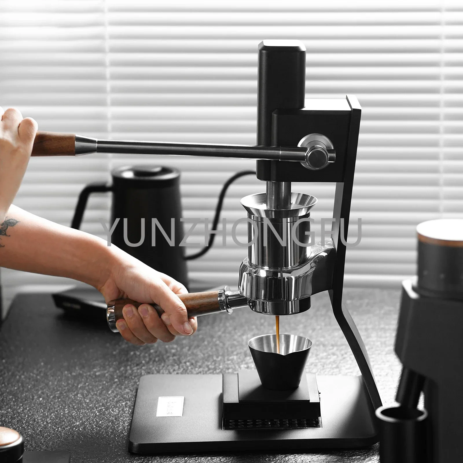 MHW-3BOMBER Manual Lever Espresso Maker 58mm Professional Variable Pressure Espresso Machine Portable Camping Home Coffee Maker