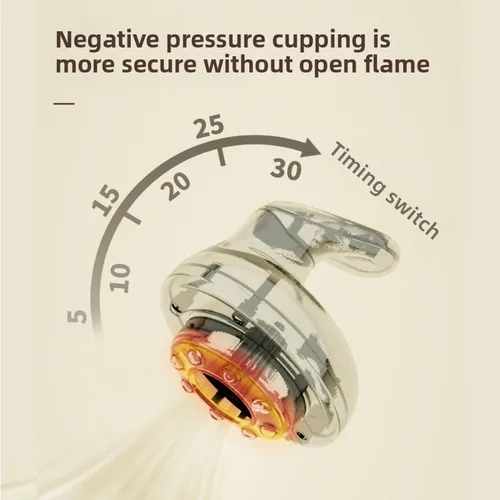 Imagen 2 del producto Set Profesional de Terapia de Ventosas EMS Anticelulitis, Herramientas Guasha, Masajeador Corporal Eléctrico con Succión y Calor