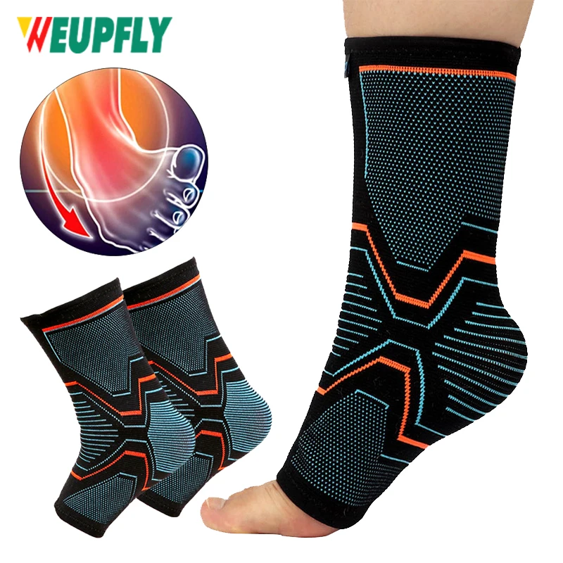 

2Pcs Ankle Brace Compression Sleeve Injury Recovery Joint Pain Tendon Support, Plantar Fasciitis Foot Socks with Arch Support