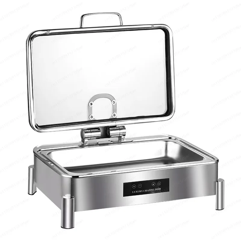304 Stainless Steel Intelligent Buffet Food Warmer, NC Electric Heating with Visual Hydraulic Lift for Commercial Kitchen
