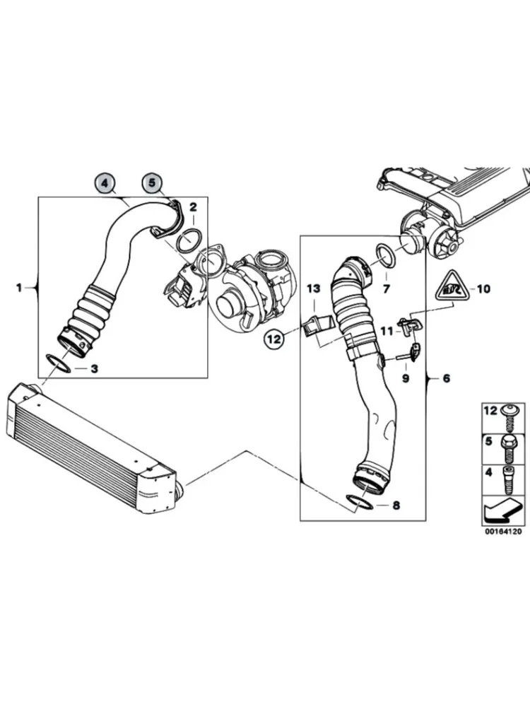 Manguera de admisión de aire para coche, Intercooler Turbo de carga para BMW X5 E70, nuevo estilo, 11617810307, 11618506079