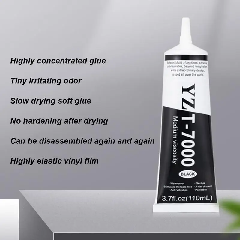 T7000 15ML 50ML 110ML Black Contact Phone Repair Adhesive T-7000 Glass Plastic Universal DIYs Adhesive Glue