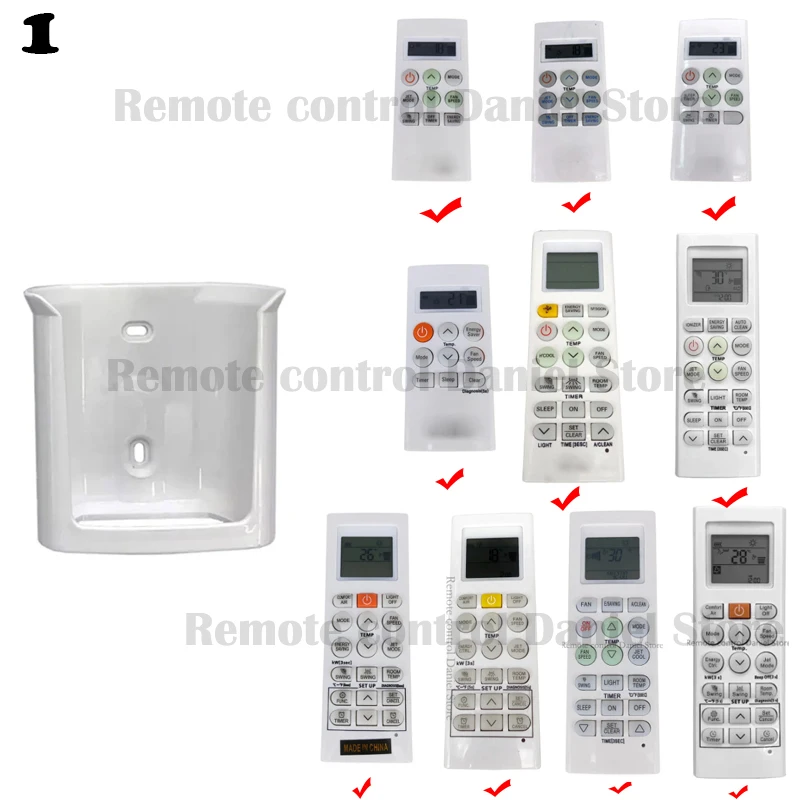 Air Conditioner Remote Holder White Remote Controller Holder Bracket Holder