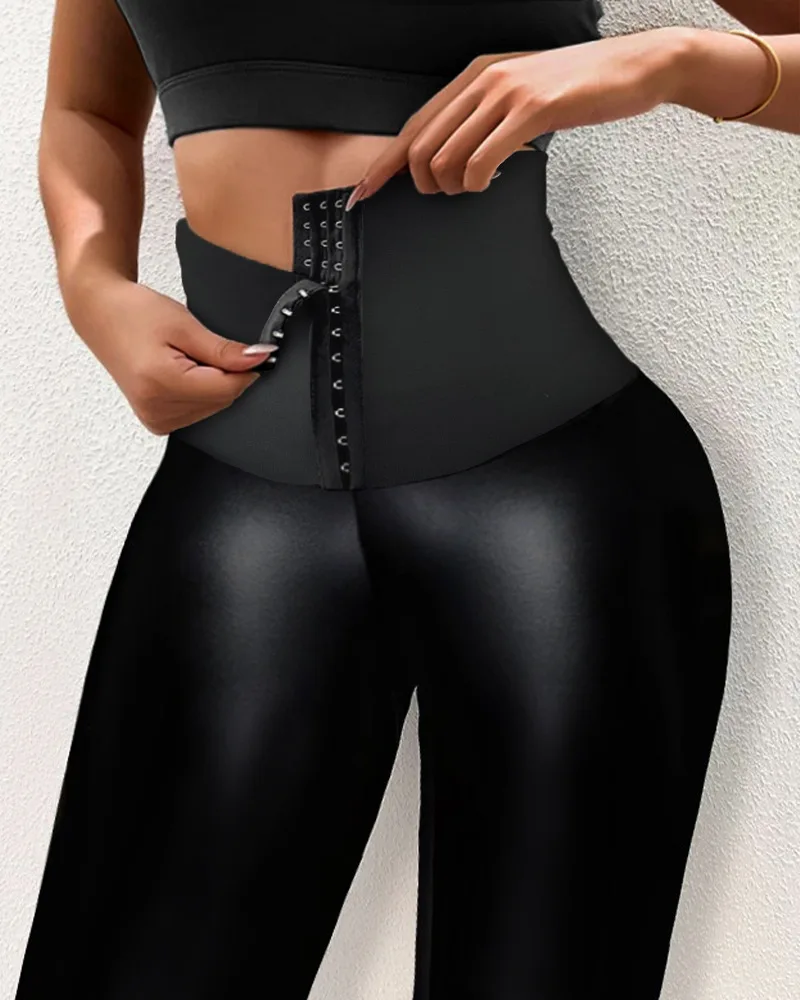 Slim Fit Sports Pants Women's Base Layer Trousers Patchwork Hook Detail Exercise Long Pants Thin Material Spring 2023